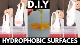 Hydrophobic Surfaces  DIY Hydrophobic Surface Experiment  dArtofScience [upl. by Doy106]