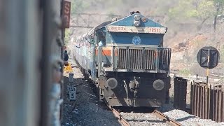 Offlink Pune WDG4 12511 with 16345 LTTTVC Netravati Express At Nagothane [upl. by Delcina828]