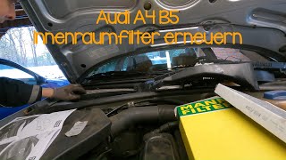 Audi A4 B5 Innenraumfilter erneuern [upl. by Serge275]