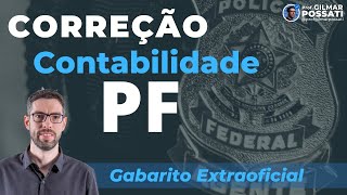 Gabarito Extraoficial Contabilidade PF 2021 [upl. by Nirroc557]