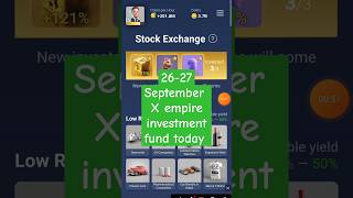 X empire investment today 2627 September  musk Empire daily combo muskempiredailykombo [upl. by Strohl]