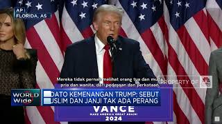 Pidato Kemenangan Trump Sebut Muslim dan Janji Tak Ada Perang [upl. by Hoi749]