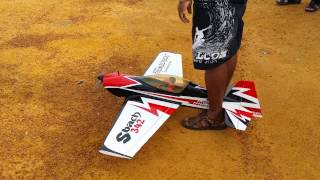 RC PLANE CRASH Sbach 342 [upl. by Arahat]