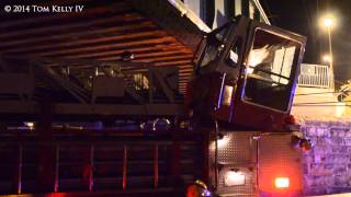 Philly Ladder 25 strikes bridge [upl. by Valerio748]