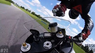 Highspeed POV Superbike Crashes  Trackday Racing 2017 [upl. by Hurst]