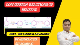 CONVERSION OF BENZENE TO TOLUENE  ACETOPHENONE  BENZOIC ACID  HYDROCARBONS CLASS 11 CHEMISTRY [upl. by Pedroza]