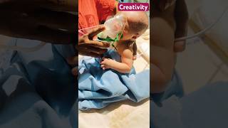 Nebulization with NACLmedical baby viral [upl. by Arathorn903]