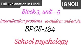 BPCS184  Part2 unit 5 explain in hindiignou unit5 bpcs184 [upl. by Asselam]