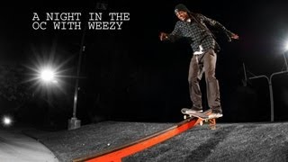 Lil Wayne Skateboards in the Streets with Greg Lutzka and Weezy Crew [upl. by Adnolehs]