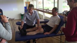 How to test Range of Motion  active passive tests for the Knee Joint [upl. by Annabell]