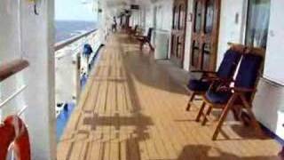 Walking the Promenade Deck of Caribbean Princess [upl. by Chemar634]