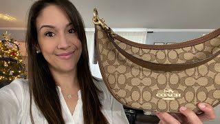 Coach Aria Shoulder Bag  COMPLETE Review What Fits Mod Shots Close Ups and More [upl. by Ahsim]