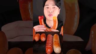 ASMR BIG SAUSAGE WITH SAUCE MUKBANG [upl. by Ly943]