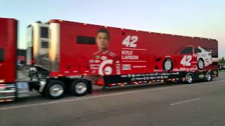 2015 Auto Club Speedway Hauler Parade [upl. by Solrak]