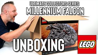 LEGO Star Wars UCS Millennium Falcon unboxing 75192 [upl. by Gide90]