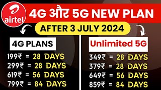 Airtel ka new recharge plans 2024  Airtel new plans after price hike  Airtel best recharge pack [upl. by Phelips]