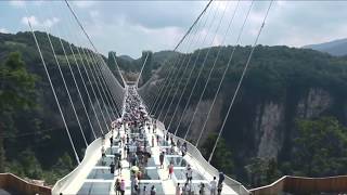 Glass Bridge Zhangjiajie Tianmen Mountain [upl. by Nima]