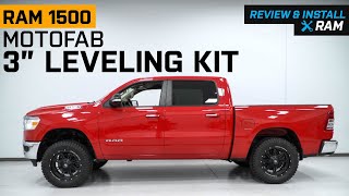 20062023 RAM 1500 MotoFab 3Inch Front Leveling Kit Review amp Install [upl. by Xirtaeb]