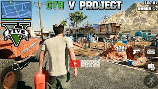 GTA V Project Modpack v2  HD Texture Skin 4K Graphics amp More  Any Android Supported  No Crashes [upl. by Dov549]