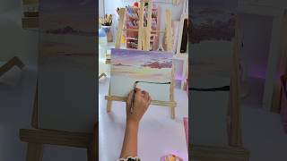 Scenery Painting💗🪻 Acrylic painting tutorial shorts diy painting viral art artist trending [upl. by Manon288]