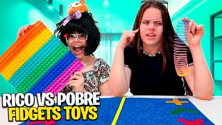 RICO VS POBRE  FIDGET TOYS  TROCANDO POP IT [upl. by Bronwen676]