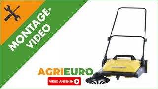 Montagevideo Agrieuro Handkehrmaschine Kärcher S 4  20 L Kehrgutbehälter [upl. by Hestia729]