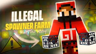 Making ILLEGAL spawner farm in GTcraft SMP Live  New public SMP  PE  JAVA  minecraft hindi live [upl. by Danny]