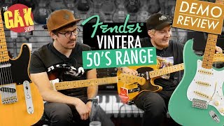 Fender Vintera  50s Range  DemoReview [upl. by Guillermo188]