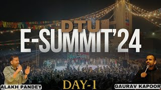 Alakh Pandey Gaurav Kapoor Amit Bhadana and many more at DTU ESummit24  NAV Not a Vlog [upl. by Icart]