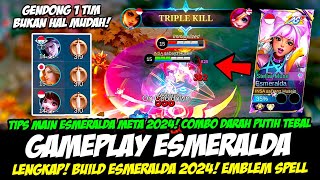 CARA MAIN ESMERALDA ALL STAR SKIN❗COMBO ESMERALDA amp BUILD ESMERALDA TERSAKIT 2024❗GAMEPLAY ESMERALDA [upl. by Giefer]