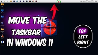 How to move the taskbar to Top Left right in Windows 11 2024 [upl. by Aerbua574]