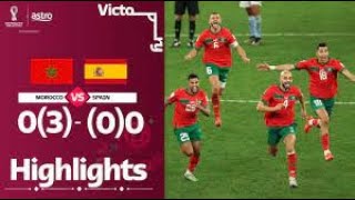 Morocco Vs Spain 03  01 World Cup 2022 Extended Highlights [upl. by Brnaby424]