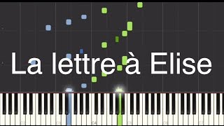 Beethoven  La lettre à Elise  Medium piano tuto [upl. by Bathsheeb100]