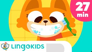 BRUSHING TEETH SONG 🦷🎶 More Songs for kids  Lingokids [upl. by Anairuy]