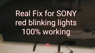 Easy fix all sony tv red blinking light [upl. by Landes]