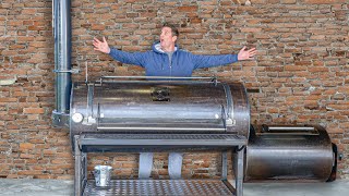 This is the Only real Texas Style Offset Smoker in Europe  PITMASTERX barbecue [upl. by Wahl]