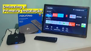 TV Box Aquário Stv 3000 Plus  Unboxing e Teste [upl. by Martguerita]