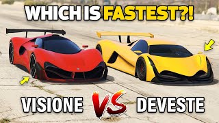 GTA 5 ONLINE  DEVESTE VS VISIONE WHICH IS FASTEST [upl. by Tecu131]