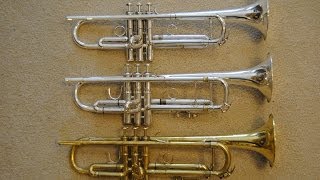 Comparison Schilke Bach amp Kanstul Bb Trumpets Part 1 of 2 [upl. by Vonnie]