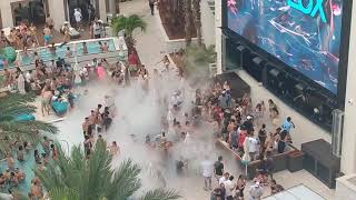 pool party Hard Rock casino Florida view from the 9th floor [upl. by Bobbie]