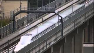 Japan Worlds fastest train 603kmh  BBC News [upl. by Anaytat]