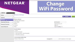 How to Change your Wireless Router Name and Password  NETGEAR [upl. by Ahsihat]