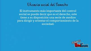 Eficacia social del derecho [upl. by Lleneg569]