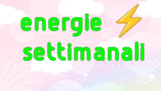 ENERGIE ⚡ SETTIMANALI dal 21 al 27 ottobre 🍄🌰 [upl. by Tammy]