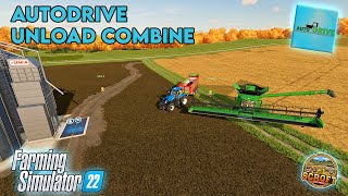 AutoDrive  Unload Combine Feature  Farming Simulator 22 [upl. by Chaffinch799]