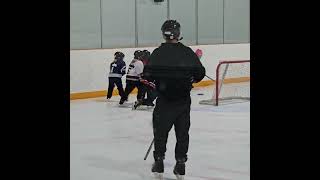 Ringette Practice Game with my coaches and my team [upl. by Nidak]