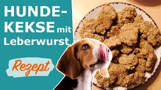 Hundekekse selber machen mit Leberwurst  Schnell amp einfach [upl. by Allene]