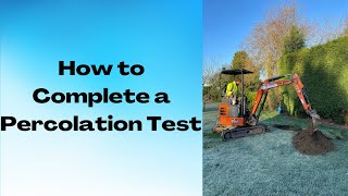 How to Complete a Percolation Test [upl. by Nylzor]