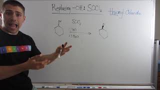 Replacing Alcohols with Chlorines with SOCl2 via Sn2 [upl. by Livy]