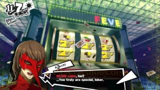 Persona 5  Wining the 50K Jackpot at Sae Palace HQ [upl. by Gurango]